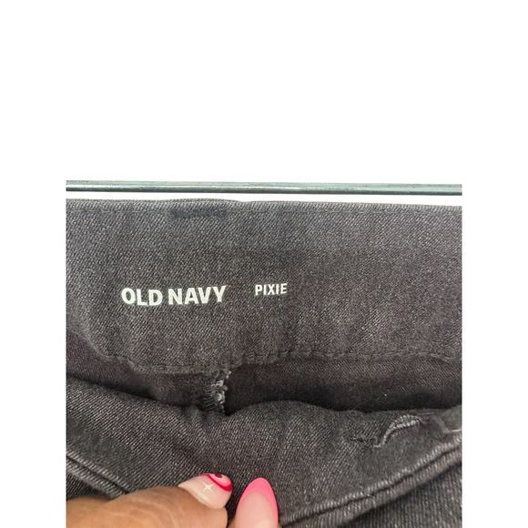 Old Navy Gray Office Business Career Work Corporate Pixie‎ Ankle Pants Size 12 - Picture 4 of 11